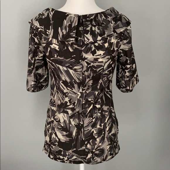 Trina Turk Silk Boat Neck Blouse Black Small - Picture 3 of 6